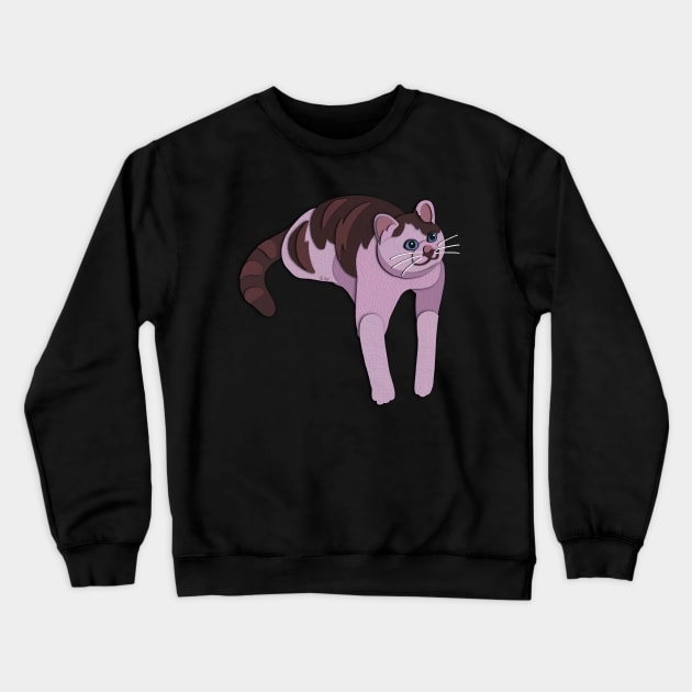 Paper Cut Cat Series! Leggy Crewneck Sweatshirt by Catwheezie